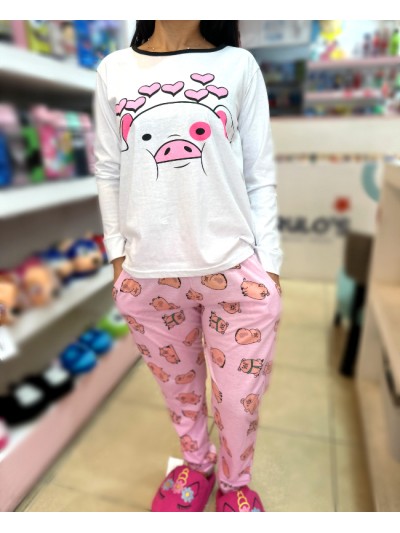 PIJAMA CHANCHO PATO ADULTO INV