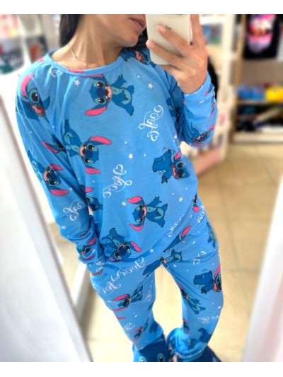 PIJAMA STICH SUBLI ADULTO INV