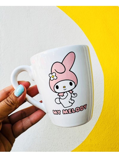 TAZA BLANCA MY MELODY + CUCH