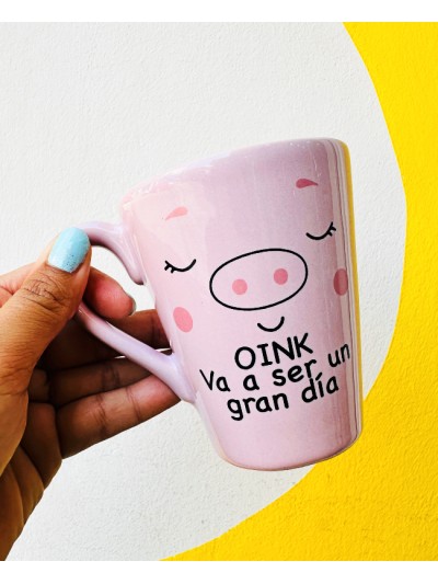 TAZA COLOR CHANCHITO TIERNO