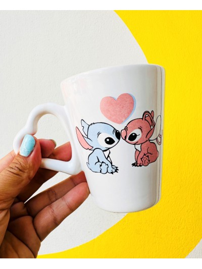 TAZA BLANCA STICH/ANGEL...