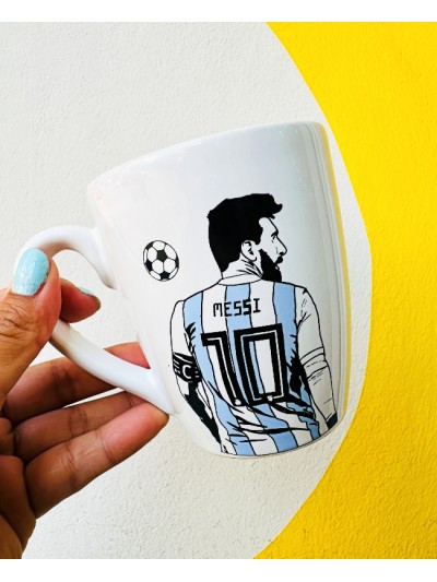 TAZA BLANCA MESSI