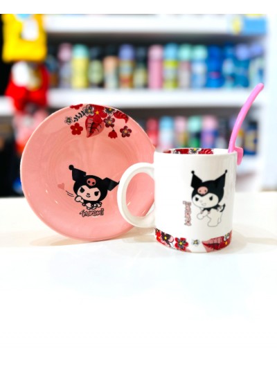 SET TAZA + PLATO KUROMI