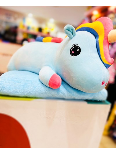 MANTA CON PELUCHE UNICORNIO