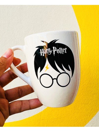 TAZA BLANCA HARRY CARA