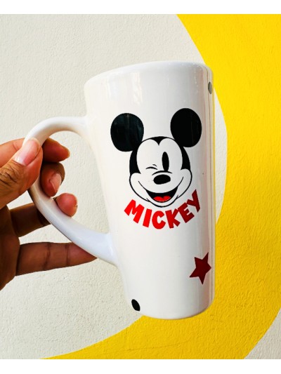 TAZA ALTA BLANCA MICKEY