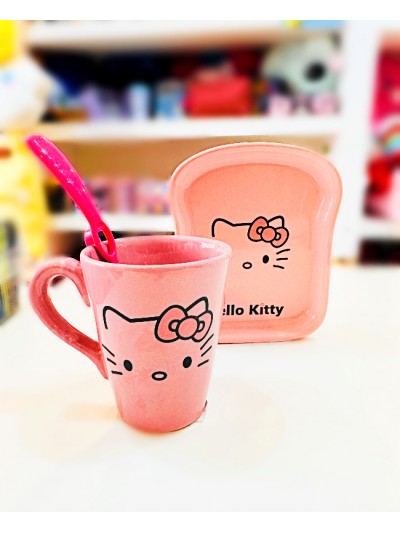 SET TAZA + TOSTADA KITTY COLOR