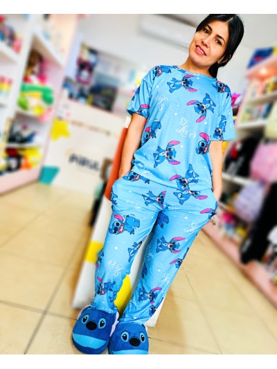 PIJAMA STICH SUBLI ADULTO...