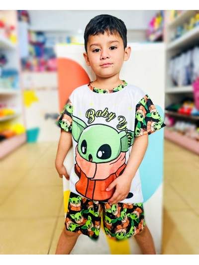 PIJAMA BABY YODA NIÑO VER