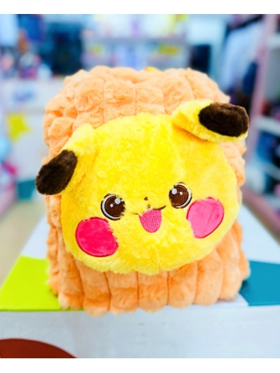 MOCHILA PELUCHE CABEZA PIKACHU