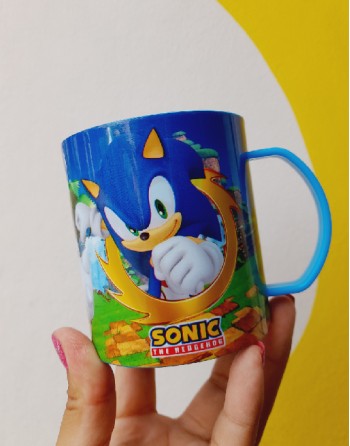 TAZA PLASTICA LICENCIA SONIC